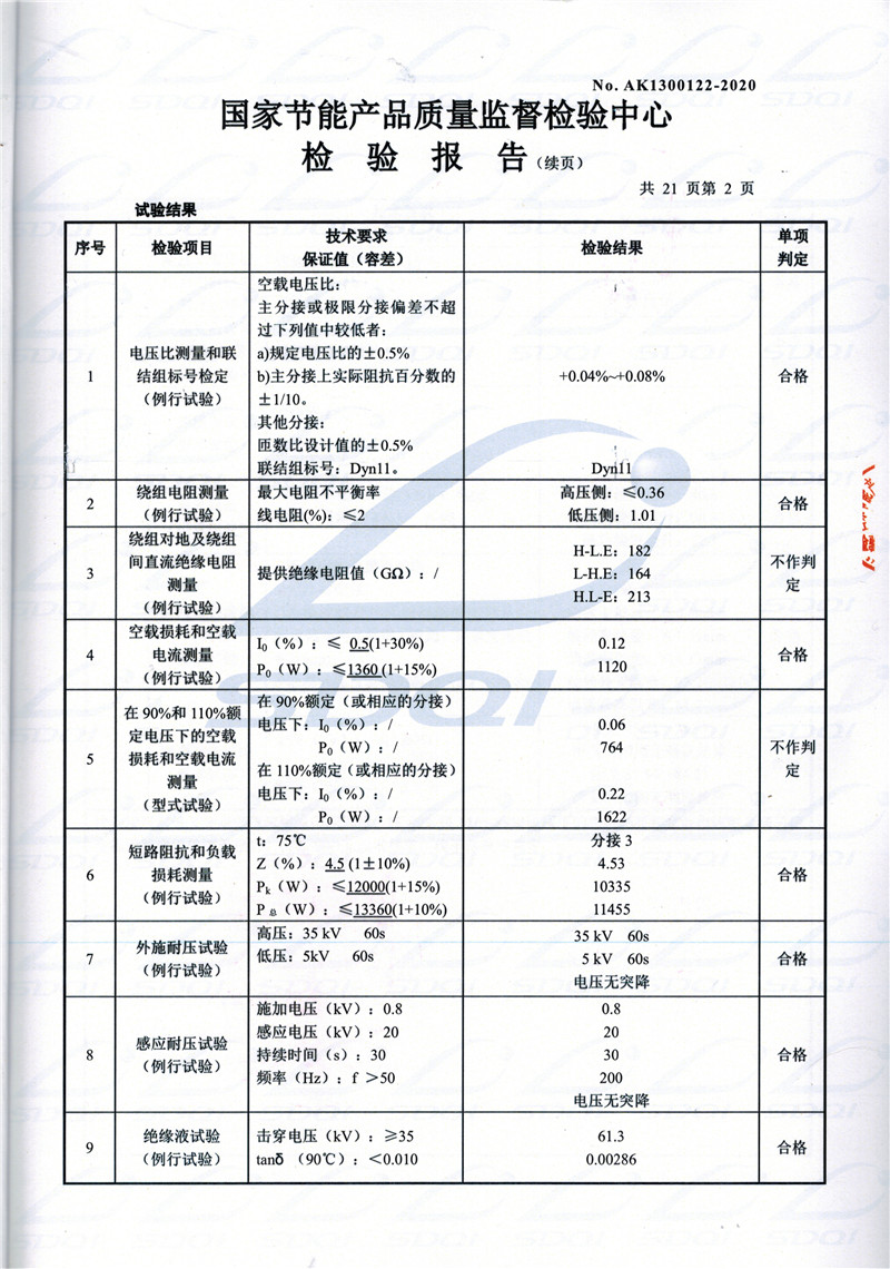 高低压试验报告-S11-1250广饶广饶广饶油浸式变压器-2.jpg